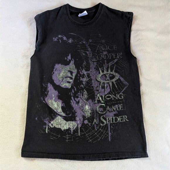 Alice Cooper Along Came a Spider Muscle T-Shirt Unisex Medium Tour Graphic - Picture 2 of 7